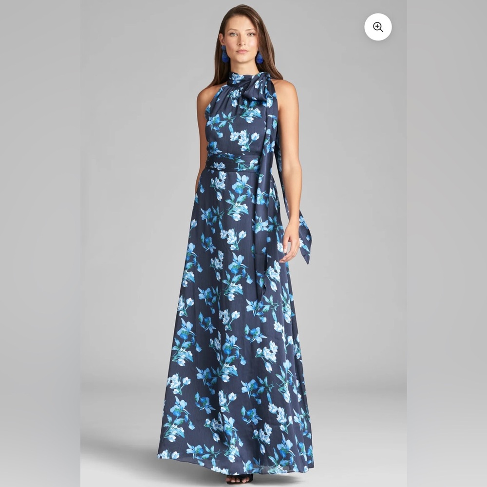 Perfect Wedding Guest Dress: 2025 Sachin & Babi Kayla Maxi Silk Gown - Picture 2 of 12